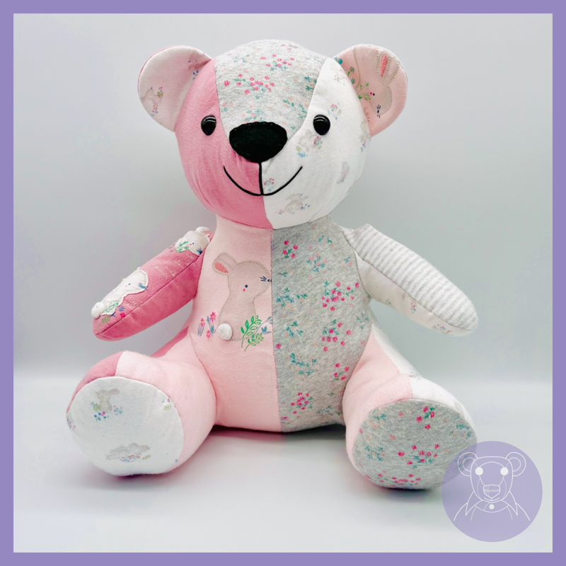 Baby clothes top keepsake bear